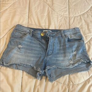 STS Blue Jean Shorts Light Wash Distressed